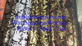 China mesh sequin fabric wedding dress supplier