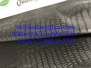 China PU LEATHER EMBOSS SHINE SNAKE DESING FABRIC HIGH QUALITY supplier