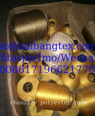 China chanille color yarn polyester stocks supplier
