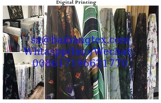 China 3D Digital Printing super finishing quality Japanese Quality finishing fabrics for fashion supplier