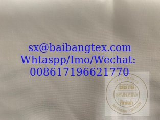 China Spun polyester white thobe robe fabric supplier