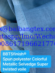 China BBTSfinish® Brand Spun polyester voile high quality super twisted voile supplier