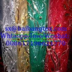 China FASHIONAL MESH SEQUIN EMBROIDERY FABRIC supplier