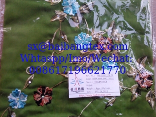 China SPUN POLYESTER EMBROIDERY SCARF supplier