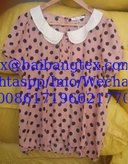 China Lady girl chiffon shirts with high quality and soft nice finish supplier