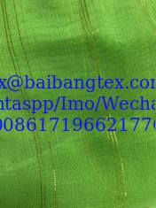 China BBTS super high Twisted metallic spun polyester voile fabric for muslim usage white bluishwhite dyeing printing supplier