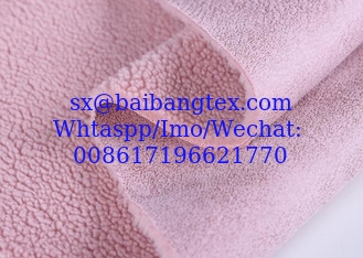 China suede bonded faux sheepskin sherpa fabric Fabric supplier