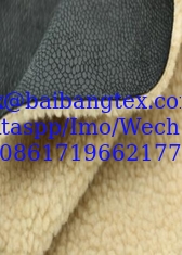 China New fashion fabric free samples of pink suede composite lambskin composite soft cotton wool supplier