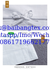 China Hotel stripes sateen cotton white fabric highest quality smoth finishing supplier