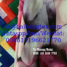China Super twisted non-slippage full spun voile printed 58&quot; voile fashion digital printing, screen printing supplier
