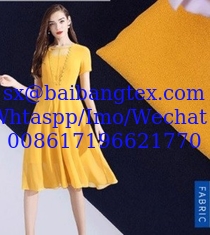 China KOREA High TWISTED quality Grade AAA+ micro crepe plain dyed fabric various colors available yearly supplying supplier