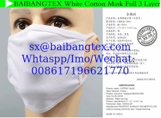 China Three-layer cotton masks white black cotton masks Three-layer protective dust-proof and smog-proof men and women cotton supplier