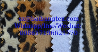 China Tricot Velboa print flocking fabric zebra print plush flock fabric wholesale best quality supplier