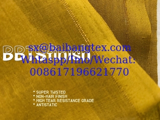 China Gold line thread selvedge spun polyster voile super twisted full voile BBTSfinish® supplier