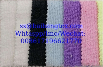 China 80% polyester 20% nylon strong absorbent towel fabric, warp knitted polyester and nylon double-sided terry clo supplier