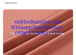 China Silk knitting suitable smooth feeling fabric for high quality with top finish silk knitting fabric supplier