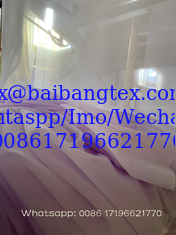 China 5mmSuper Twisted voile 2200 HTP spun polyester voile bluish white color dyeing soft finish with high cool quality 44inch supplier