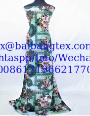 China Spun Polyester Voile BBTSfinsh® Brand Body Golden Thread Digital printing Voile Super Full Twisted 58&quot; supplier