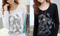 Lady T shirts piece printing supplier